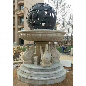 石雕花盆